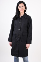 Trench Vila Mista Pocket Black